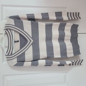 ICY STRETCH grey and white cardigan